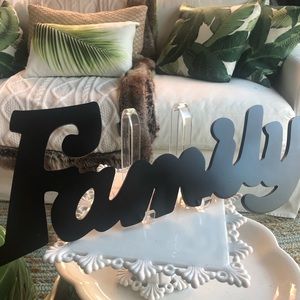 Hobby Lobby Large Black “FAMILY” Wall Sign